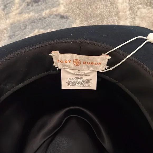 Tory Burch Feather Fedora in Navy Blue ? - delightchanel.com display picture 2